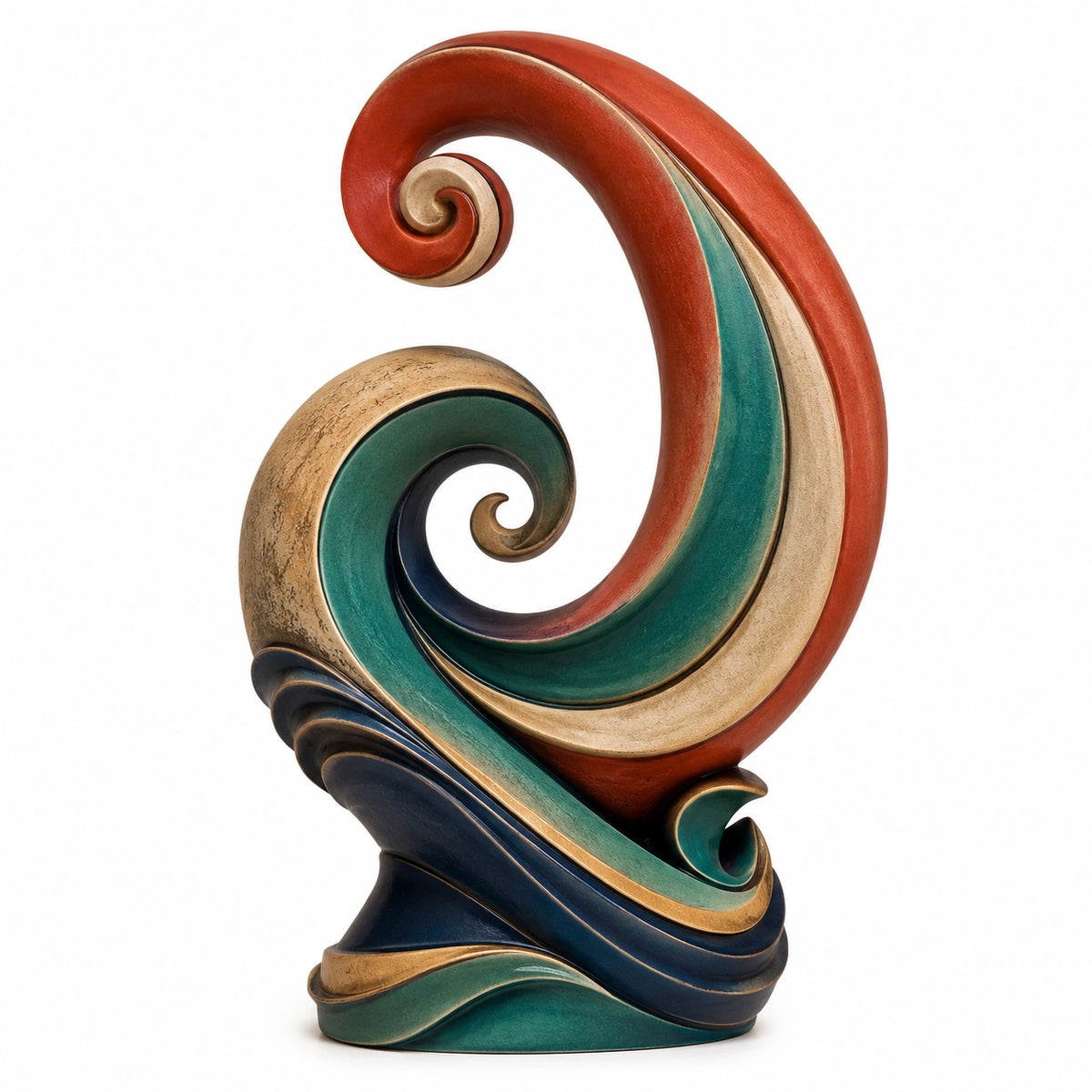 Escultura Decorativa Abstracta Multicolor