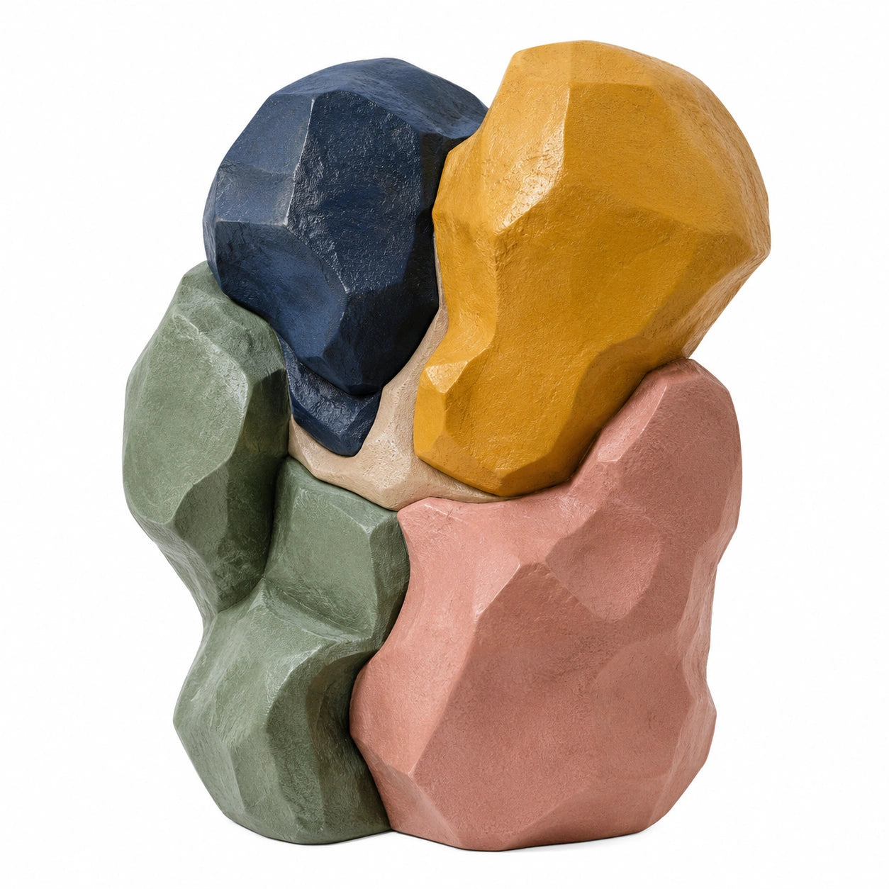 Escultura Decorativa Abstracta Multicolor 20x15x30 cm