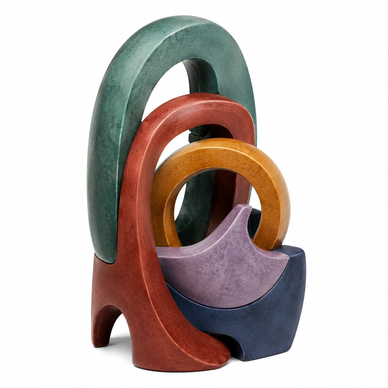 Escultura Decorativa Abstracta Multicolor