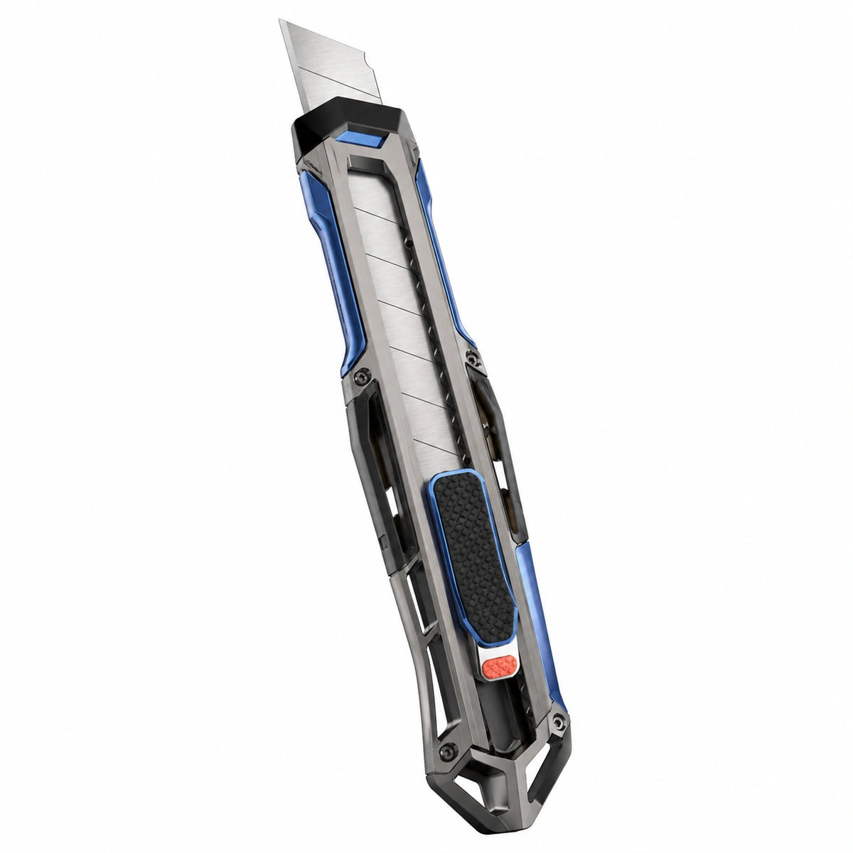 Cutter Utilitario Retráctil Azul/Gris 20 cm