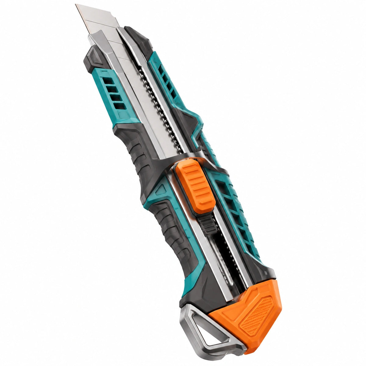 Cuchillo de Corte Manual Antideslizante Negro/Naranja/Verde
