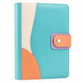 Cuaderno de Notas Colorido con Cierre de Broche y Anillas, Multicolor 20x15cm