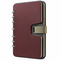 Cuaderno A5 de Anillas Color Burdeos con Broche