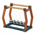 Péndulo de Newton Decorativo Marrón y Plata
