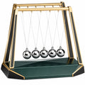 Péndulo de Newton Decorativo Metálico Dorado y Negro