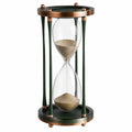 Reloj de Arena Decorativo Verde y Bronce 60 Minutos
