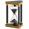 Reloj de Arena Decorativo Triangular Negro Oro 60 Minutos