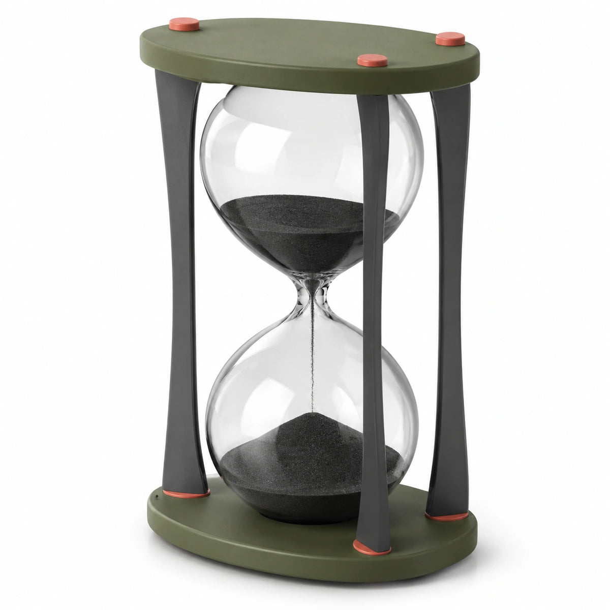 Reloj de Arena Decorativo Negro y Verde 20 Minutos