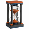 Reloj de Arena Decorativo Negro, Azul y Naranja