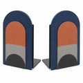 Juego de Sujetalibros Creativo Azul Naranja Gris Negro