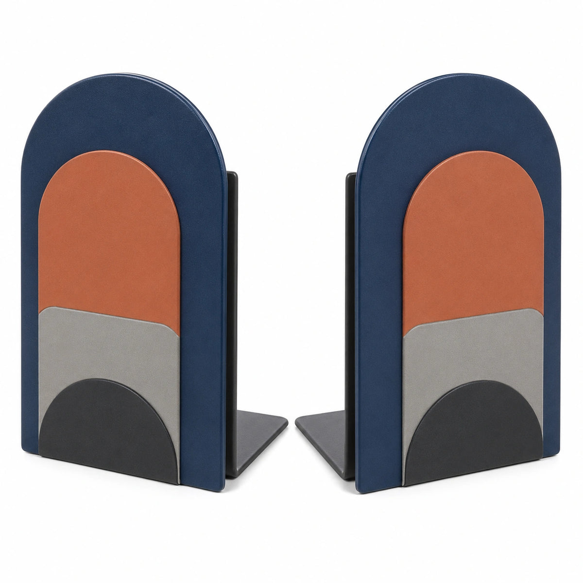 Juego de Sujetalibros Creativo Azul Naranja Gris Negro