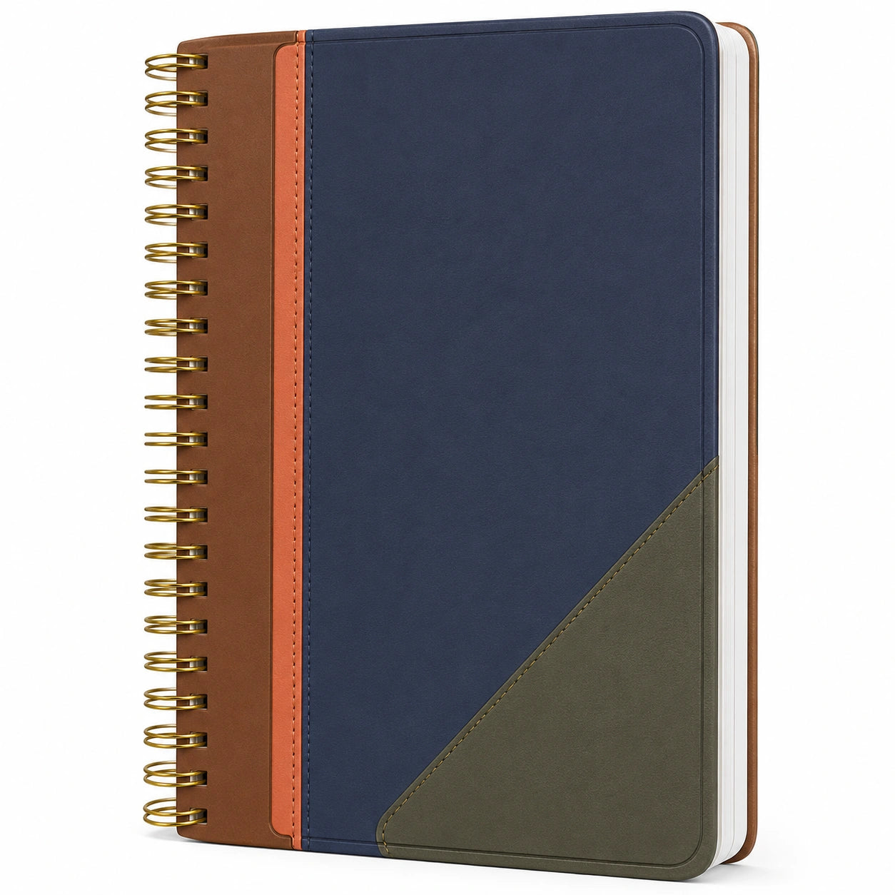 Cuaderno A5 Espiral Azul/Marrón/Verde