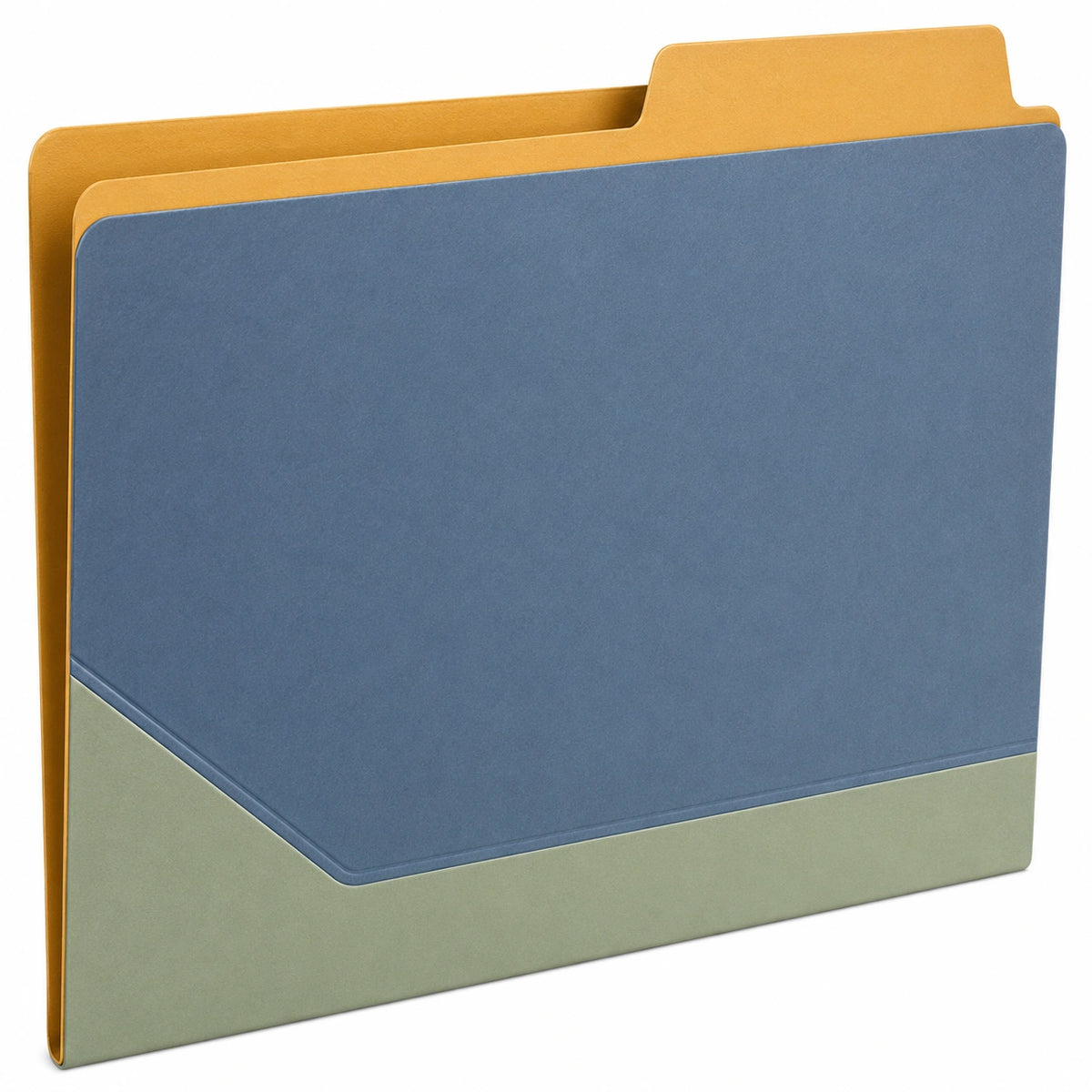 Carpeta de Archivos A4 Azul y Amarillo