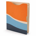 Carpeta de Archivos Multicolor A4 Naranja, Azul y Beige